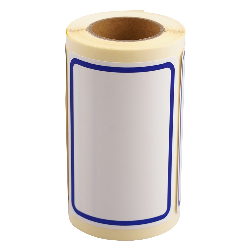 アズワン ボーダーラベル 50×70mm 青 100枚入 BB-3 1巻(ご注文単位1巻)【直送品】