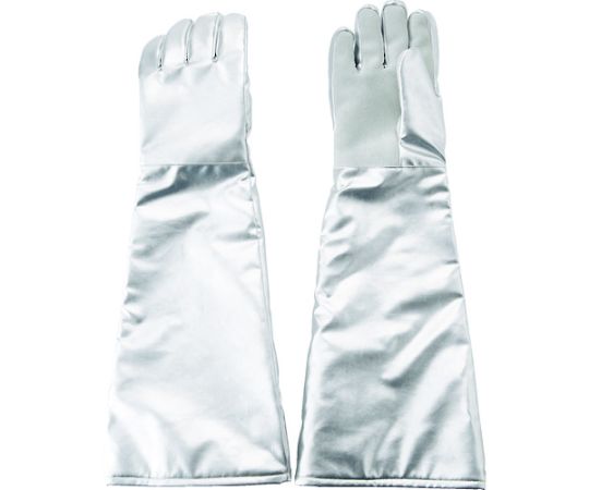 トラスコ中山 遮熱・耐熱手袋 ロング 手のひら牛床革補強付 TMT-767FALT 1双(ご注文単位1双)【直送品】