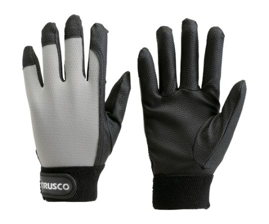 トラスコ中山 PU厚手手袋 Lサイズ グレー TPUG-G-L 1双(ご注文単位1双)【直送品】