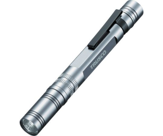 トラスコ中山 アルミLEDペンライト 1球 110ルーメン TLP-85-SV 1個(ご注文単位1個)【直送品】