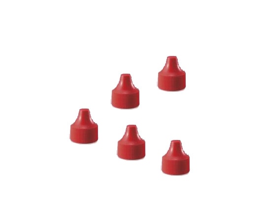 WHEATON 微量定量点滴びん用 キャップ 3mL用 赤 1箱(100個入) 1R 242502 1箱(ご注文単位1箱)【直送品】