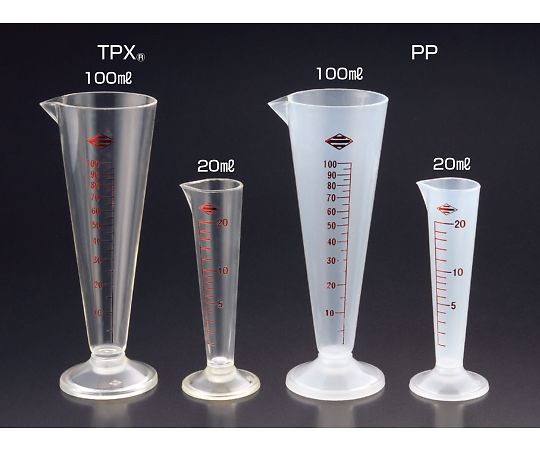 サンプラテック メートルグラス　100ML（PP）　06504 1個（ご注文単位1個）【直送品】