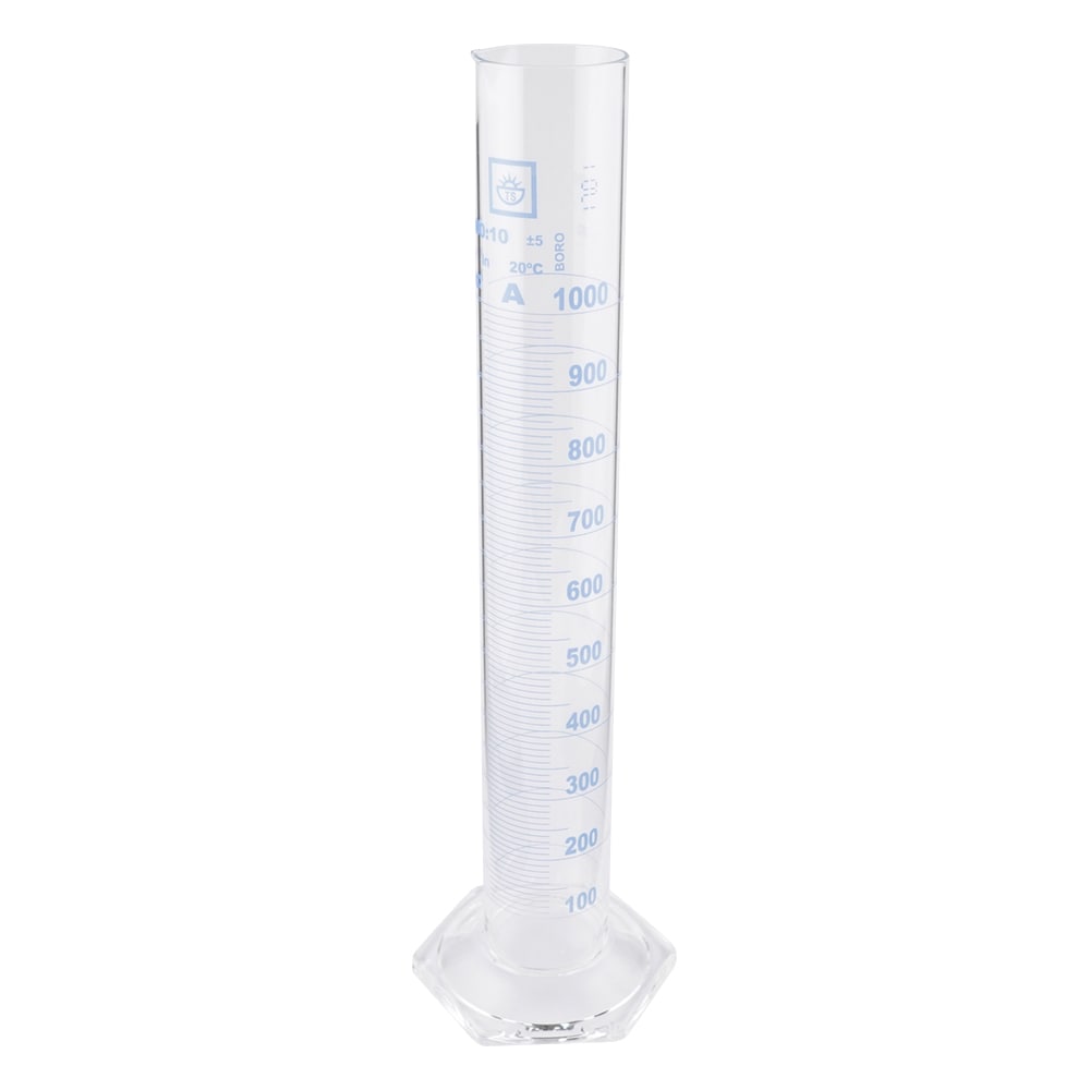 アズワン メスシリンダー(青目盛) 1000mL TSCY-1000 1個(ご注文単位1個)【直送品】