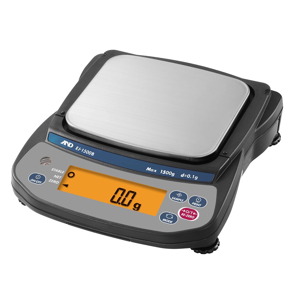 エー・アンド・デイ パーソナルコンパクト電子天びん EJ-Bシリーズ ひょう量:1500g 最小表示:0.1g EJ-1500B 1個(ご注文単位1個)【直送品】