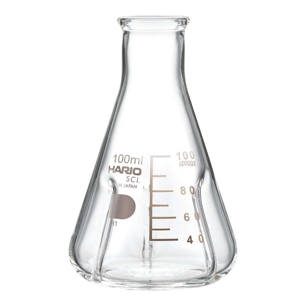 HARIO バッフル付き三角フラスコ 100mL BSF-100-SCI 1個(ご注文単位1個)【直送品】