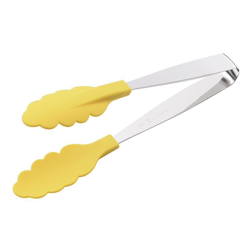 田辺金具 18-0 抗菌 耐熱カラートング ミニ イエロー BTVL003 1個(ご注文単位1個)【直送品】