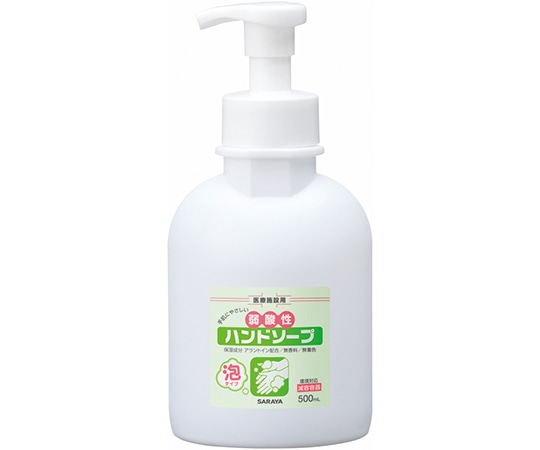 サラヤ 弱酸性ハンドソープ500mL泡ポンプ付減容　23408 1本（ご注文単位1本）【直送品】