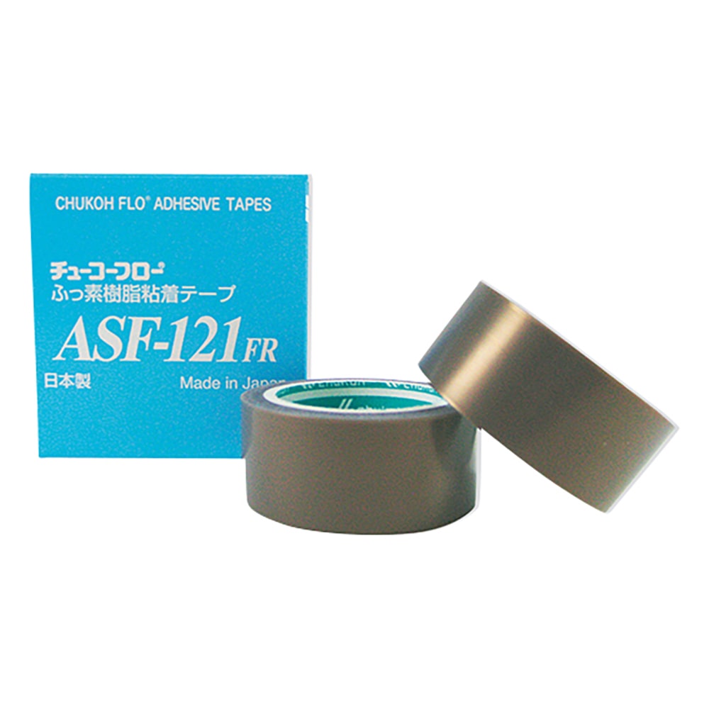 中興化成工業 チューコーフロー(R)フッ素樹脂フィルム粘着テープ ASF-121FR 10mm×10m×0.08mm 1個(ご注文単位1個)【直送品】