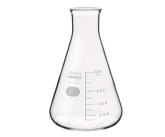 HARIO 三角フラスコ(目安目盛付き) 500mL SF-500 1個(ご注文単位1個)【直送品】