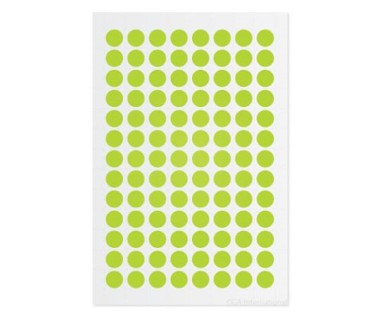 GA　International クライオドット　Φ9mmタイプ　レモン　104ドット×5シート入　LT-9LE 1袋（ご注文単位1袋）【直送品】