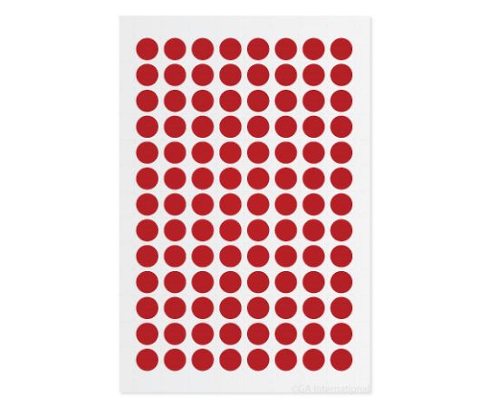 GA　International クライオドット　Φ9mmタイプ　赤　104ドット×5シート入　LT-9RE 1袋（ご注文単位1袋）【直送品】