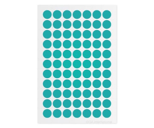 GA　International クライオドット　Φ11mmタイプ　ターコイズ　77ドット×6シート入　LT-11GS 1袋（ご注文単位1袋）【直送品】