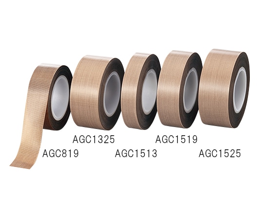 アズワン PTFEガラス粘着テープ 25mm×10m 厚さ 0.15mm AGC1525 1巻(ご注文単位1巻)【直送品】