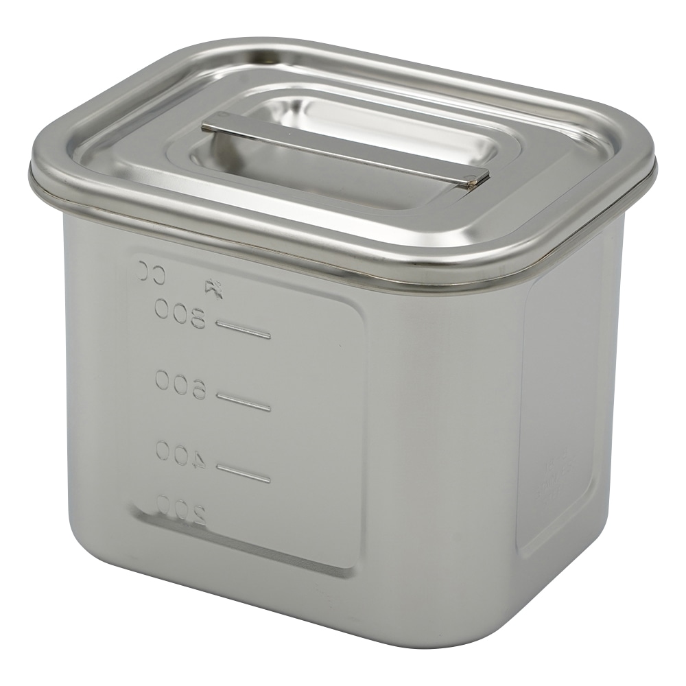 >本間冬治工業 角型目盛付ポット 1.1L 12 1個(ご注文単位1個)【直送品】