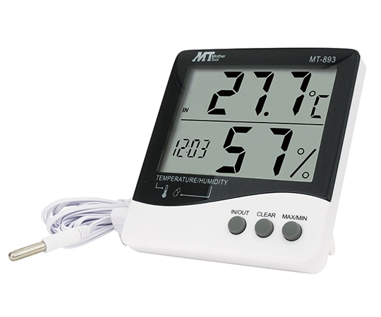 マザーツール デジタルデカ文字温湿度計(IN/OUT) MT-893 1個(ご注文単位1個)【直送品】