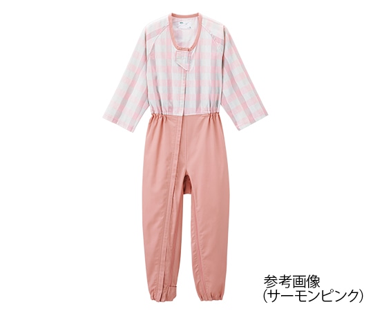 エンゼル（介護用品） 前開き介護寝巻き （フルオープン型／ロック機能付） サーモンピンク／LL　5738-TA 1枚（ご注文単位1枚）【直送品】