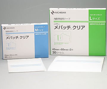 ニチバン メパッチクリア 1箱（2枚×30シート入）　M 1箱（ご注文単位1箱）【直送品】