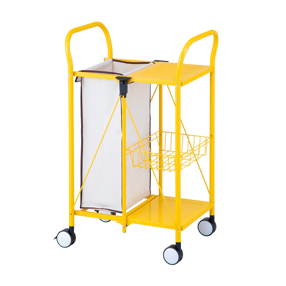 アズワン ランドリーカート・ミニ(折りたたみ式) 本体 TR-0101-WH 1台(ご注文単位1台)【直送品】