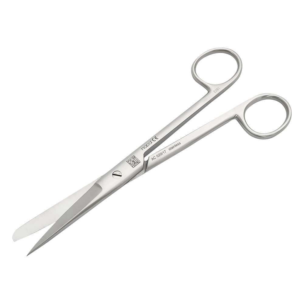 nopa 外科剪刃　片尖　直　175mm　AC 020/17 1個（ご注文単位1個）【直送品】