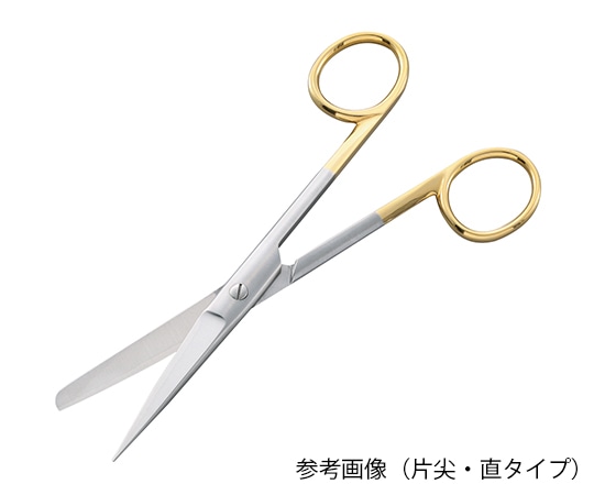 ナビス（アズワン） TC外科剪刀 (超鋼チップ付) 片尖・直 145mm　05-040-145 1本（ご注文単位1本）【直送品】