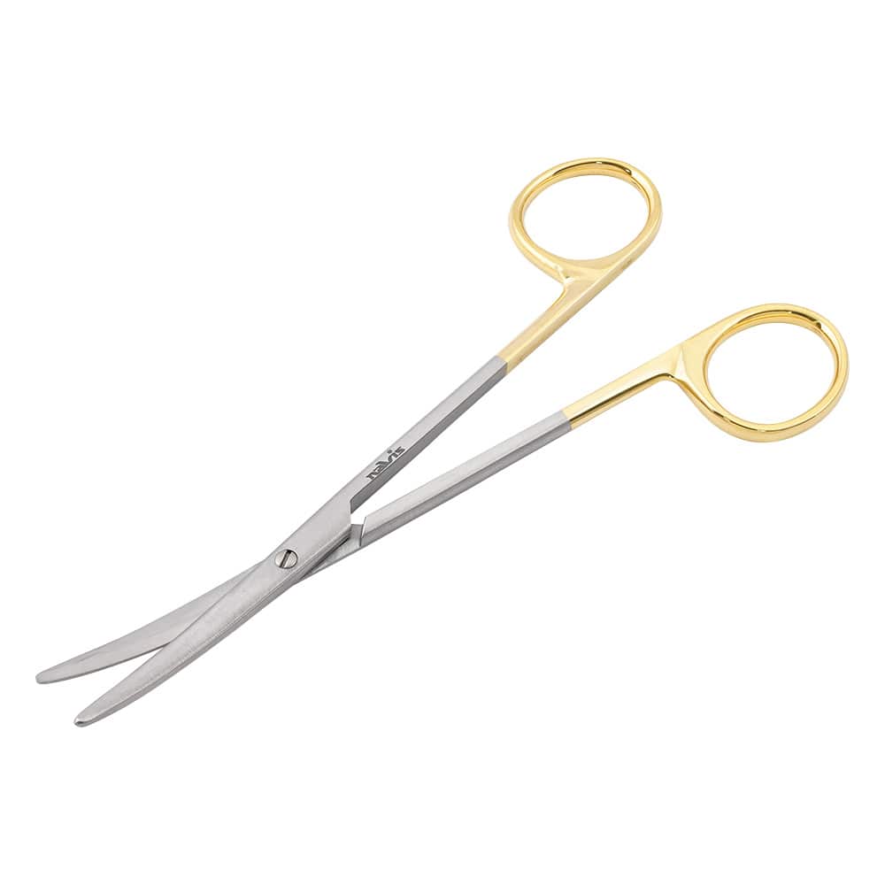 ナビス（アズワン） TCメッツェンバウム剪刀 (超鋼チップ付) 反 145mm　05-118-145 1本（ご注文単位1本）【直送品】