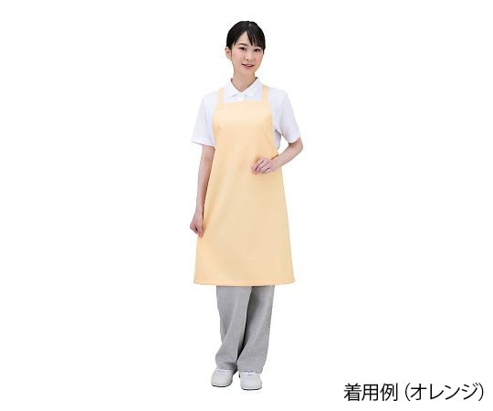 ワコウ 抗ウイルスエプロン　Dr.EarthR　たすき掛け　オレンジ　E3500-6T 1枚（ご注文単位1枚）【直送品】