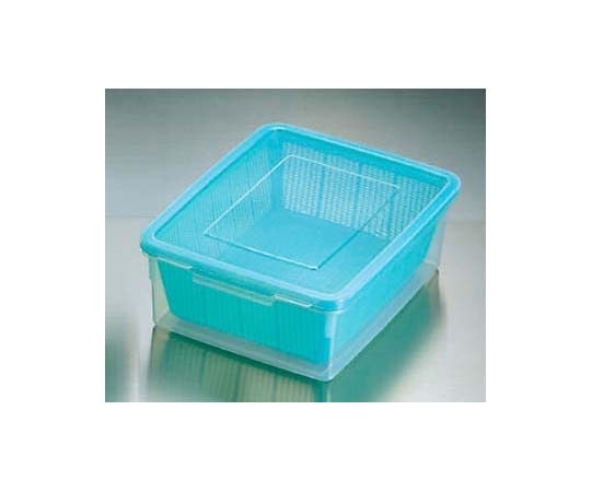 タケヤ化学工業 ざるコン 角型 グリーン 14L 7270200 1個(ご注文単位1個)【直送品】