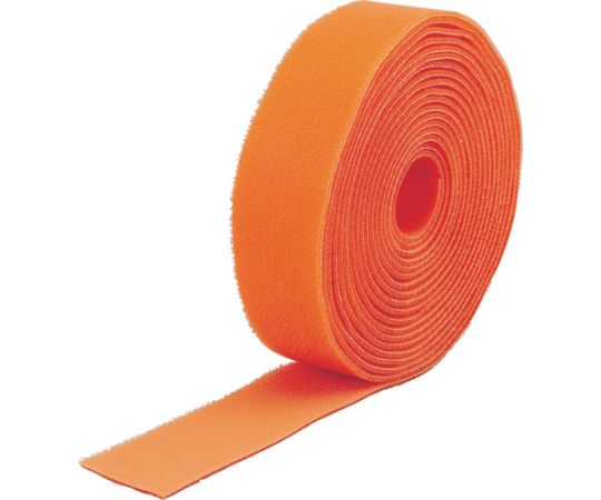 トラスコ中山 マジックバンドR結束テープ両面幅40mm長さ5mオレンジ MKT-4050-OR 1巻(ご注文単位1巻)【直送品】