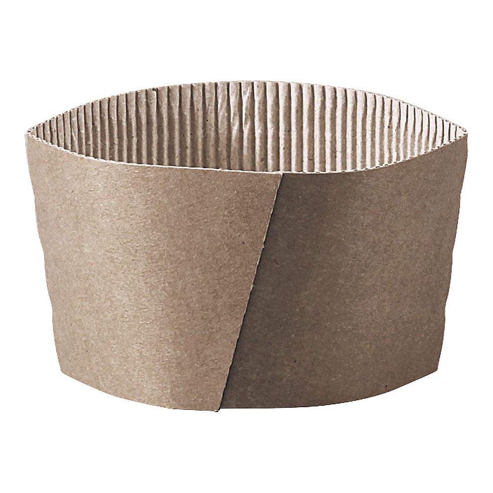 水野産業 アイス&スープカップ用スリーブ 100枚入 8オンス用 GUN0701 1セット(ご注文単位1セット)【直送品】