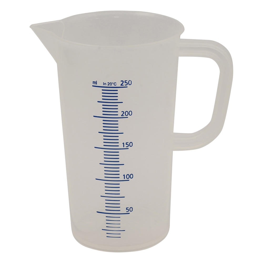 アズワン トールメジャーカップ(青目盛付き) 250mL 440081 1個(ご注文単位1個)【直送品】