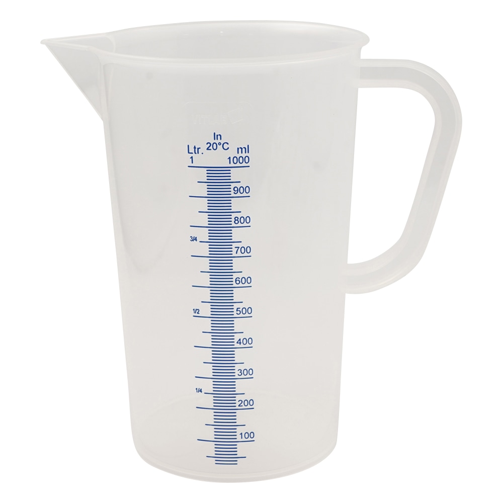 アズワン トールメジャーカップ(青目盛付き) 1000mL 442081 1個(ご注文単位1個)【直送品】