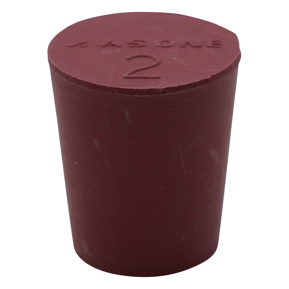 アズワン 赤ゴム栓　1個入　2号 1個（ご注文単位1個）【直送品】