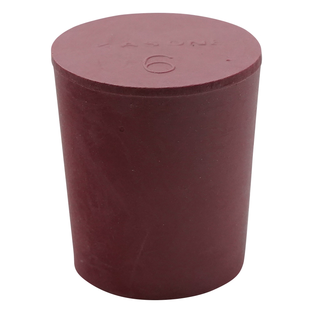 アズワン 赤ゴム栓　1個入　6号 1個（ご注文単位1個）【直送品】