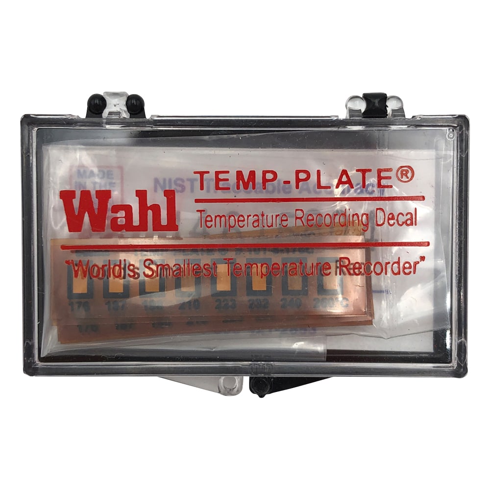 Wahl　instruments テンプ・プレート（不可逆性） 8点表示 1ケース（10枚入）　101-8V-176 1ケース（ご注文単位1ケース）【直送品】