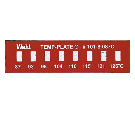 Wahl　instruments テンプ・プレート 38mm×10mm 8点表示 10枚入　101-8-087 1ケース（ご注文単位1ケース）【直送品】