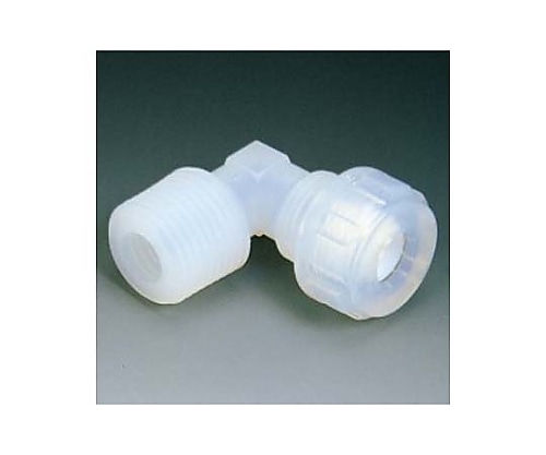 フロンケミカル PFA メイル・エルボー(Fロックシール)LFH-6-R1/8 NR1063-001 1個(ご注文単位1個)【直送品】