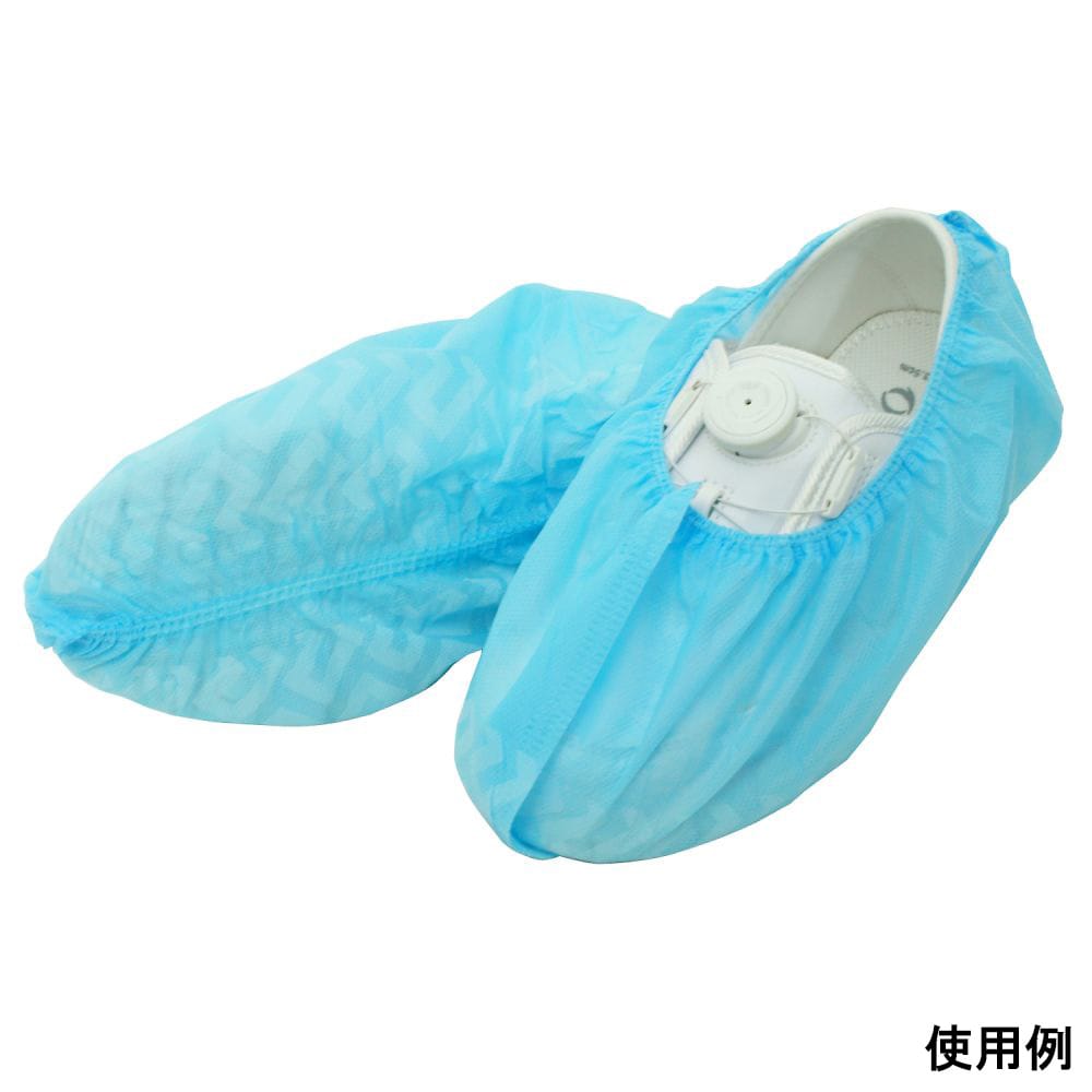 ACE(手袋) 使い捨て不織布シューズカバー 滑り止め付 100枚入 WS6180 1袋(ご注文単位1袋)【直送品】