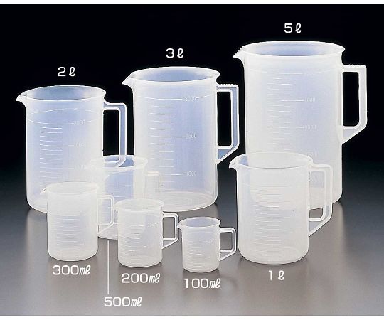 サンプラテック サンプラR ポリプロピレン手付ビーカー 500mL 01029 1個(ご注文単位1個)【直送品】