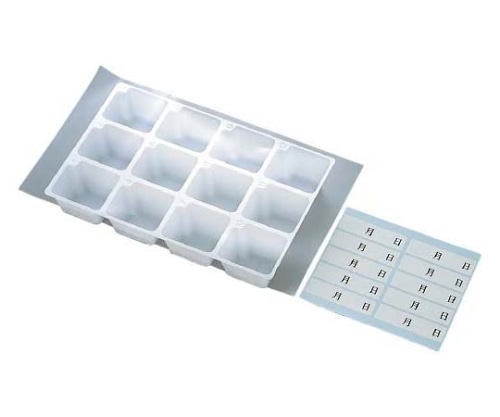 江部松商事 使い捨て 検食容器トレーセット 12穴(100枚入) 4875100 1箱(ご注文単位1箱)【直送品】