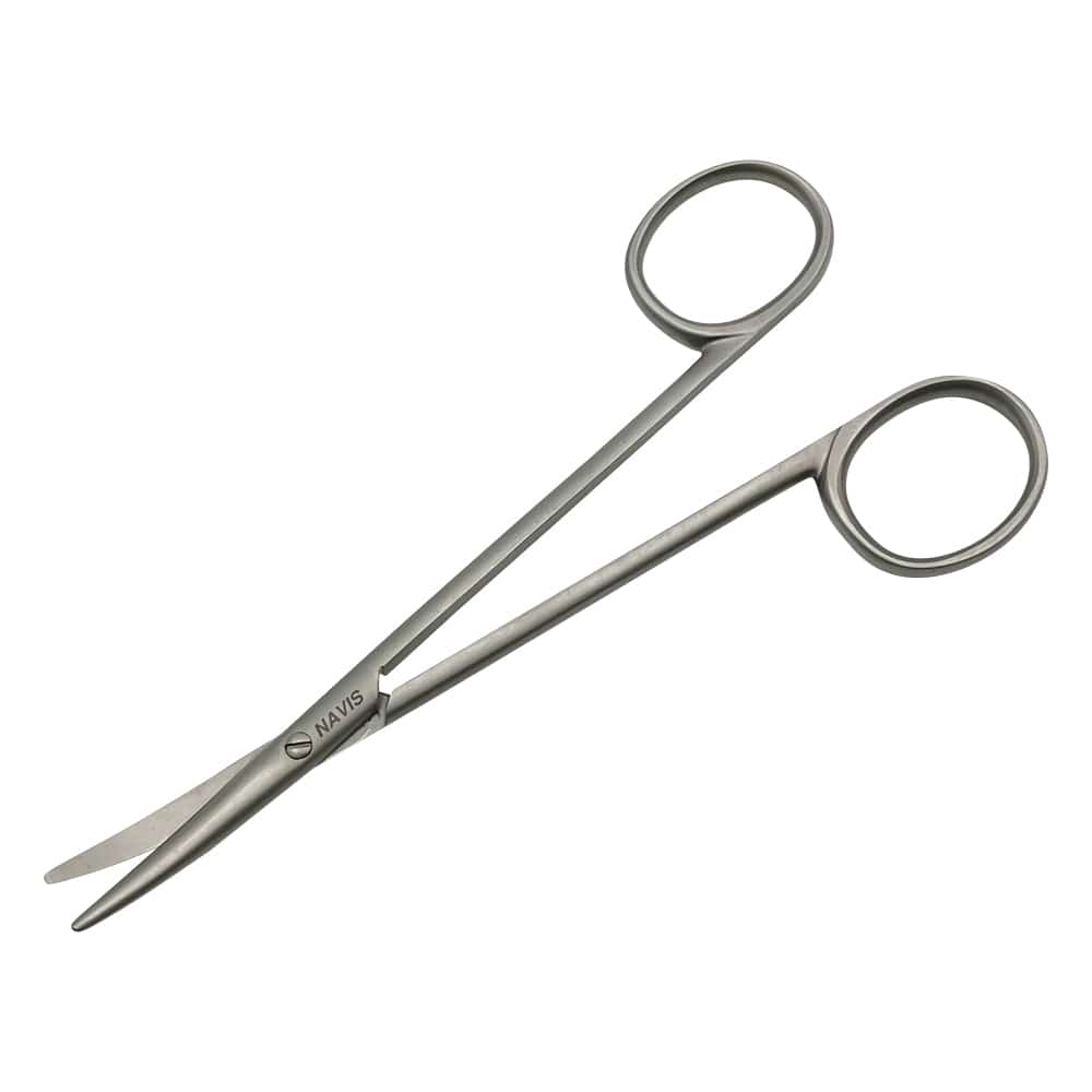 アズワン メッツェンバウム剪刀（丸型）　反　140mm　MZS-2 1本（ご注文単位1本）【直送品】