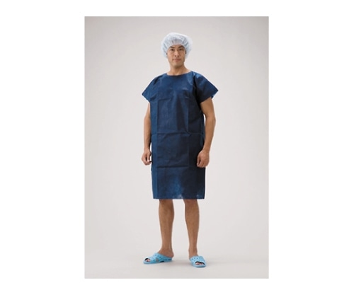 AITEX 検査用ガウン かぶり 濃紺 M(100枚入) AEXG-M 1ケース(ご注文単位1ケース)【直送品】