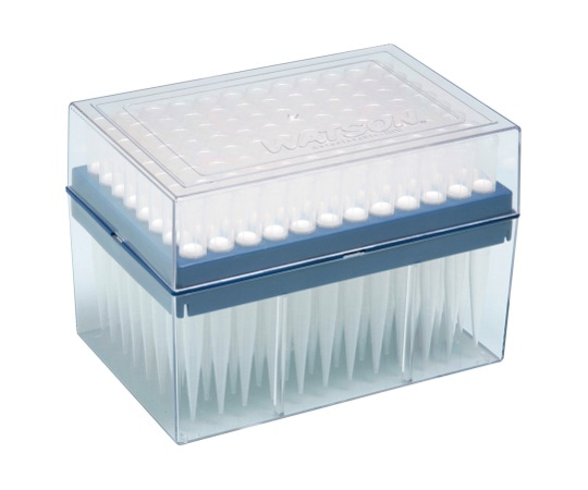 WATSON 1000μL ロング フィルターチップ システムラック 滅菌 1箱(96本×10ラック入) 124-1000S 1箱(ご注文単位1箱)【直送品】