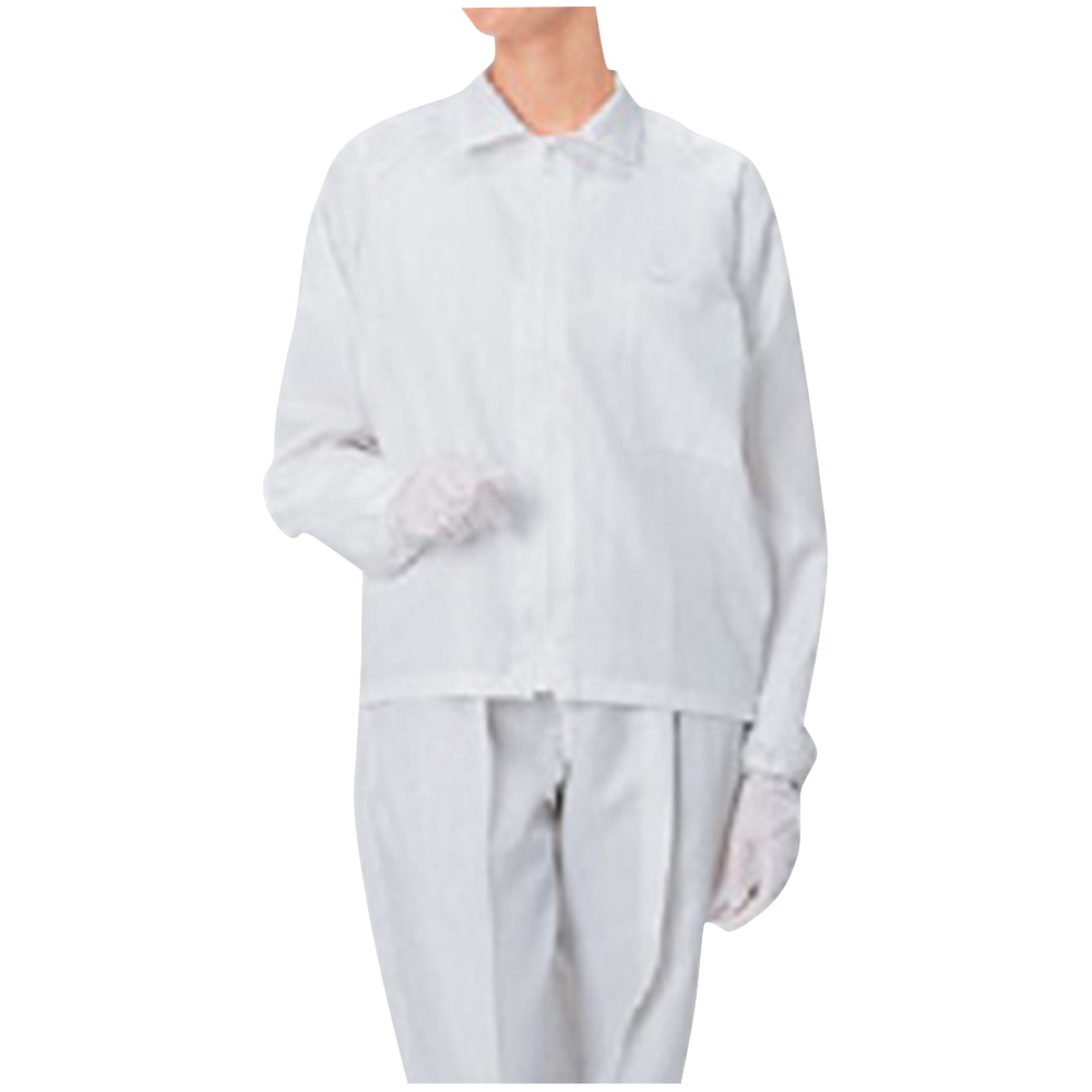 >アズワン 無塵衣AS249C（男女兼用上着）S　AS249C S 1着（ご注文単位1着）【直送品】