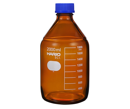 HARIO (茶)耐熱ねじ口瓶(液切リング付) GL-45 2000mL NBB-2L-SCI 1本(ご注文単位1本)【直送品】