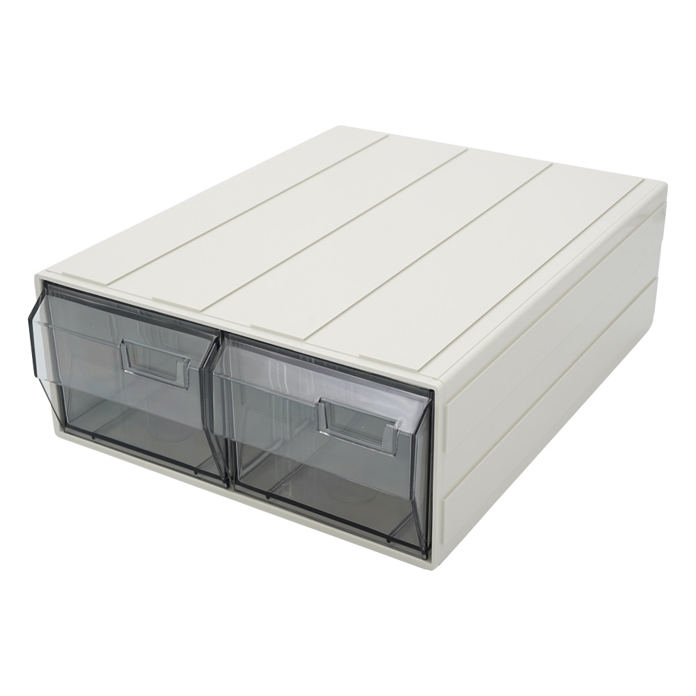 サカセ カセッター B5タイプ(引出左右2段)クリアー HB5-003 1個(ご注文単位1個)【直送品】