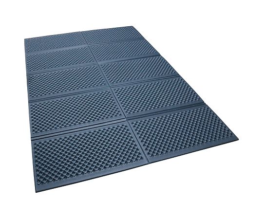 サンドリー 折りたたみクッションマット ダブル ブルー 1個(ご注文単位1個)【直送品】