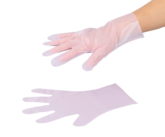 アズワン サニメント手袋　PE　エンボス付（エコノミー）　M　1箱（100枚入）　外エンボスM 1箱（ご注文単位1箱）【直送品】