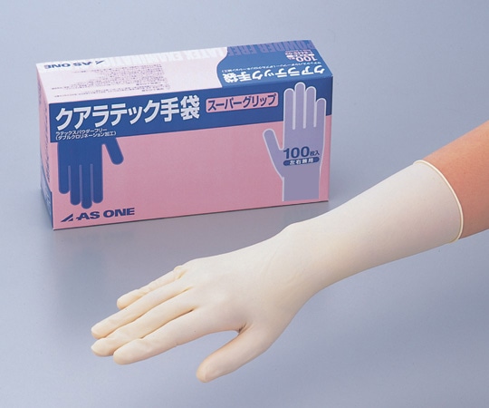 アズワン クアラテック手袋スーパーグリップ(パウダーフリー) S 100枚 1箱(ご注文単位1箱)【直送品】