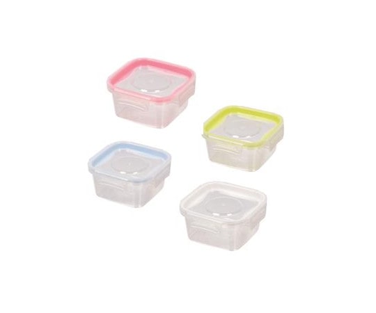 パール金属 NEWキープロック 洗いやすい保存容器 正方形 S 4個組 HB-1426 1パック(ご注文単位1パック)【直送品】