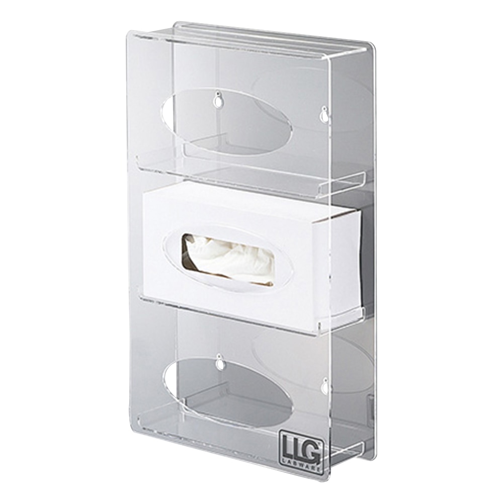 アズワン 手袋ディスペンサー(壁掛け3連タイプ) 横入れタイプ 9405374 1個(ご注文単位1個)【直送品】